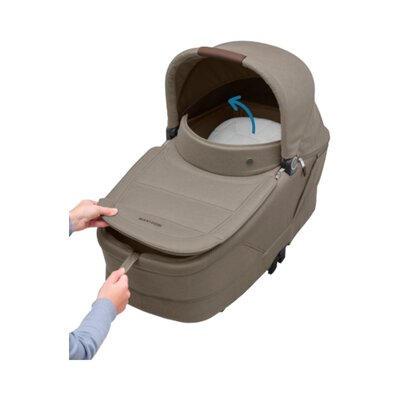 Kinderwagen Oxford Plus Twillic Truffle (dark frame + brown leather)