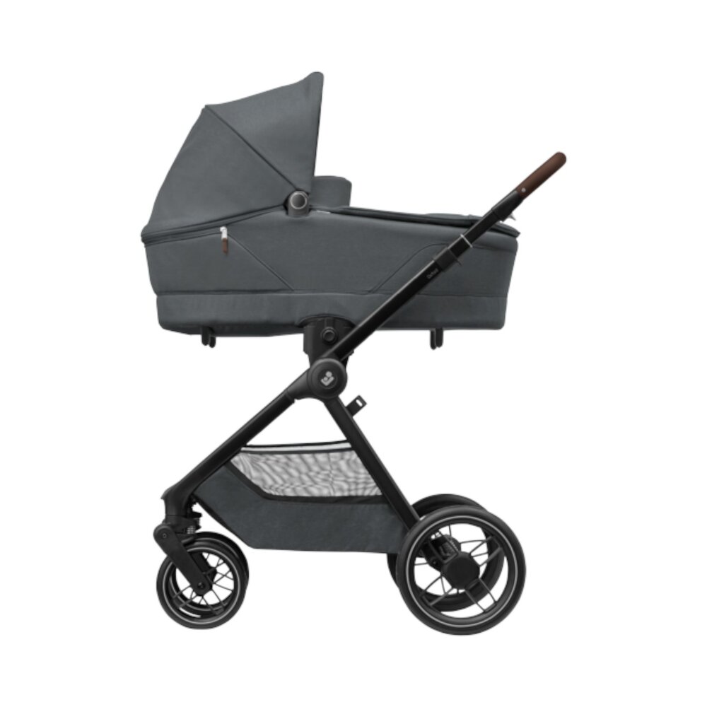 Kinderwagen Oxford Plus Twillic Graphite (dark frame + brown leather)