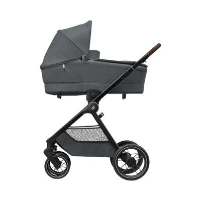 Kinderwagen Oxford Plus Twillic Graphite (dark frame + brown leather)