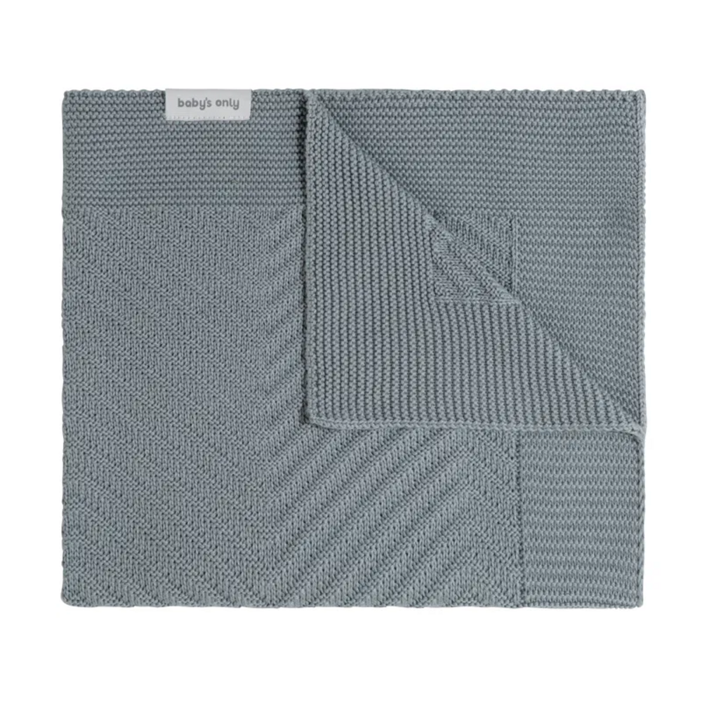 Ledikantdeken Grace 100x135 cm Nordic blue