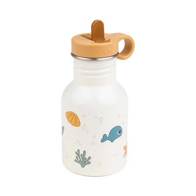 Metalen drinkfles Sea friends Beige