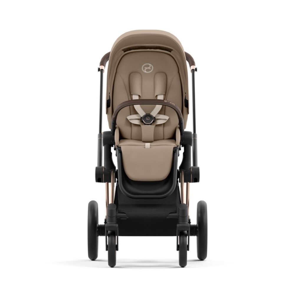 Priam onderstel kinderwagen + zitting Rosegold / cozy beige