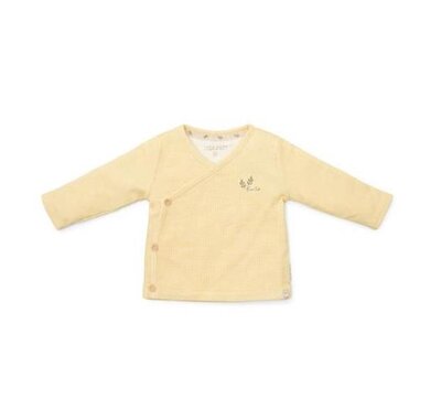 T-shirt overslag lange mouw Warm yellow check Little Farm