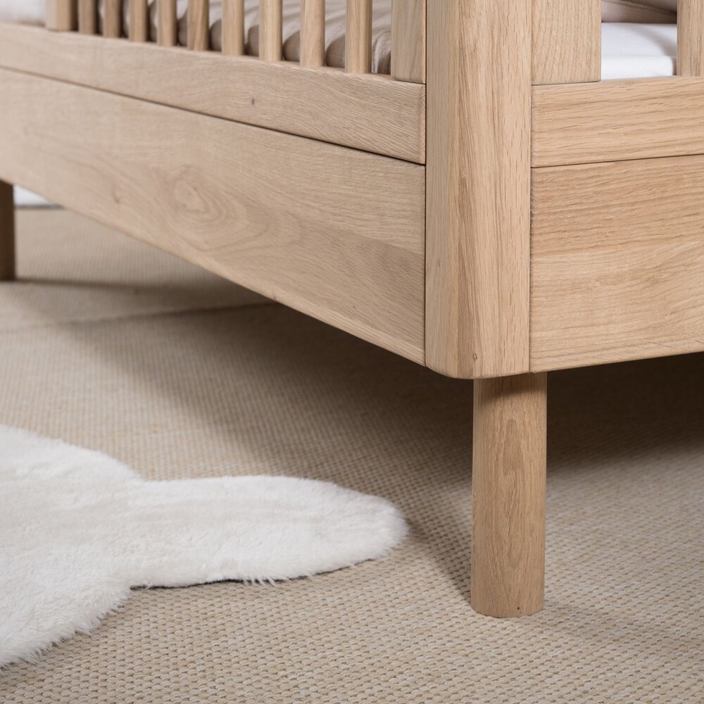 Forrest babybed 70x140 cm + ombouw peuterbed Oak