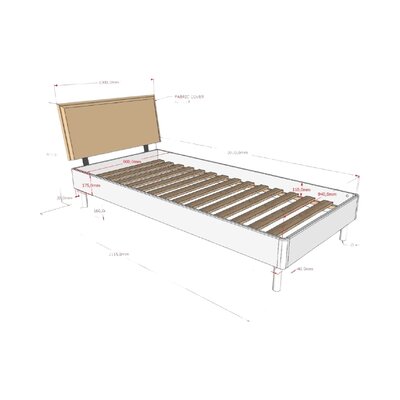 Forrest Bed 90x200 cm Oak