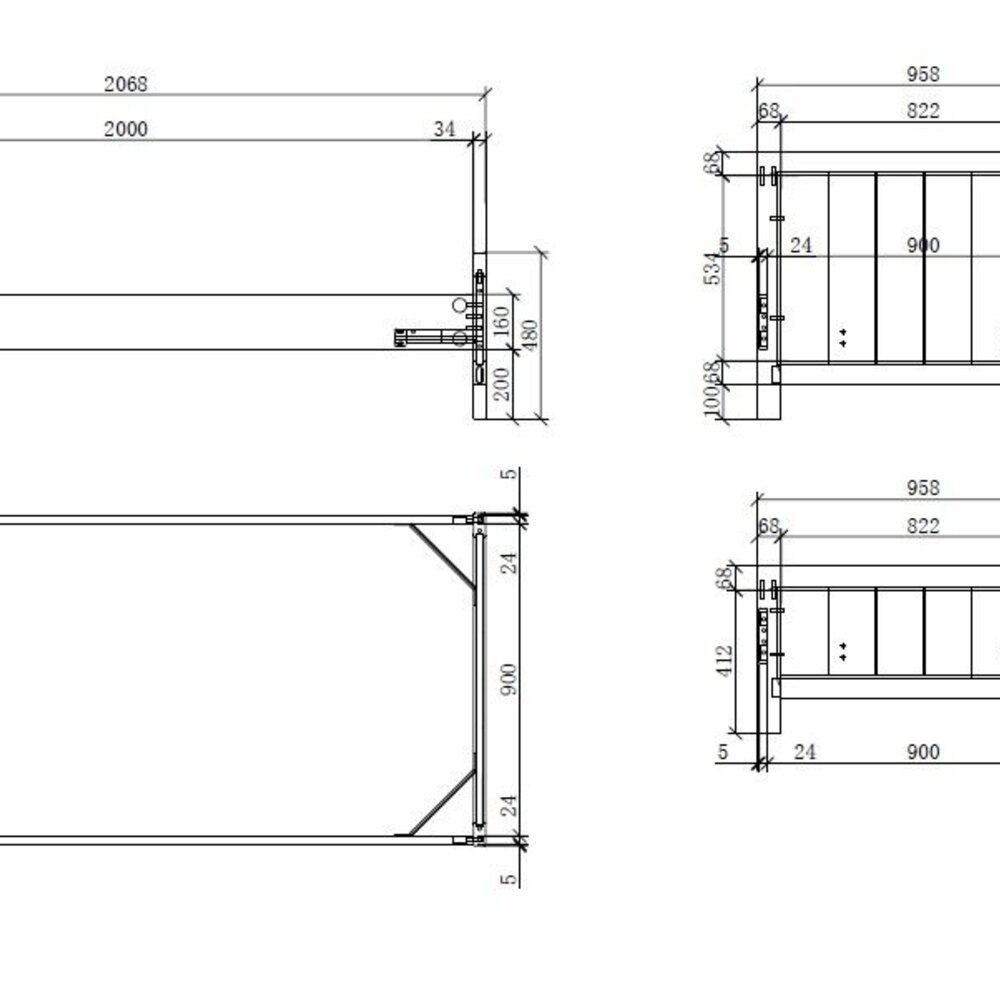 Erik Bed 90 X 200 cm Wit