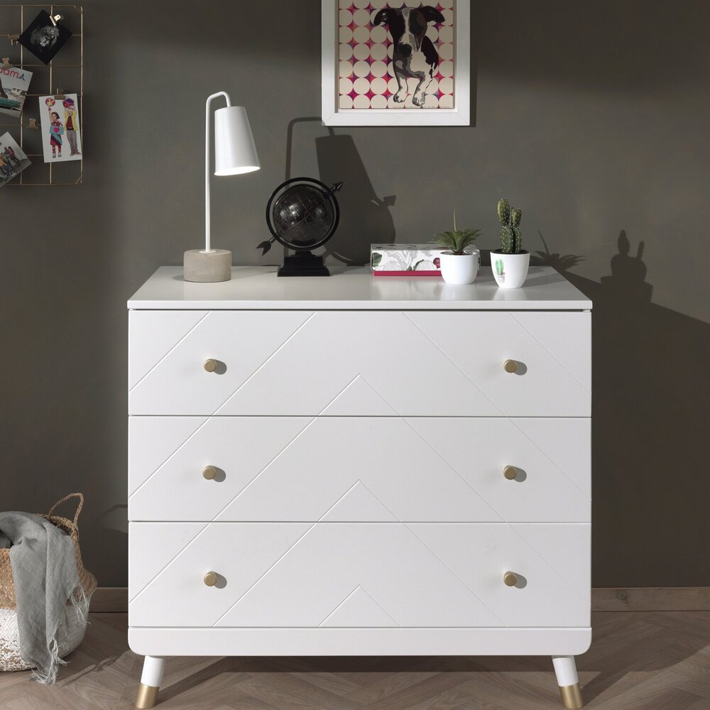 Billy commode 3 laden Satin white