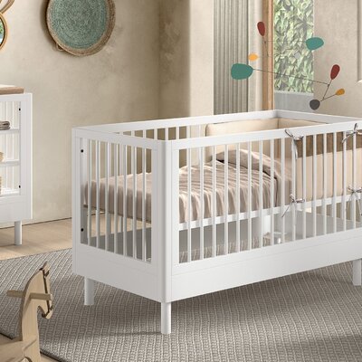 Forrest babybed 70x140 cm + ombouw peuterbed Wit