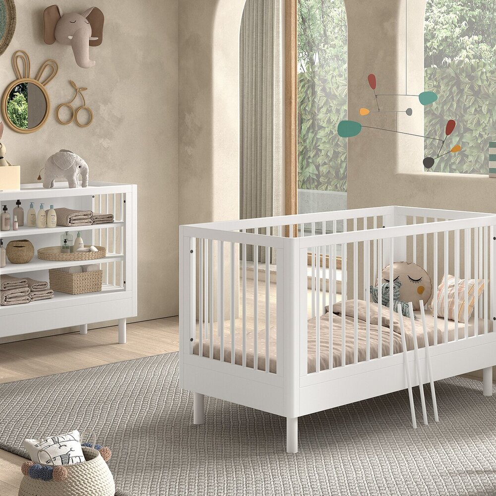 Forrest 2-delige kamer beuk (babybed+open commode) + GRATIS speelgoedkoffer