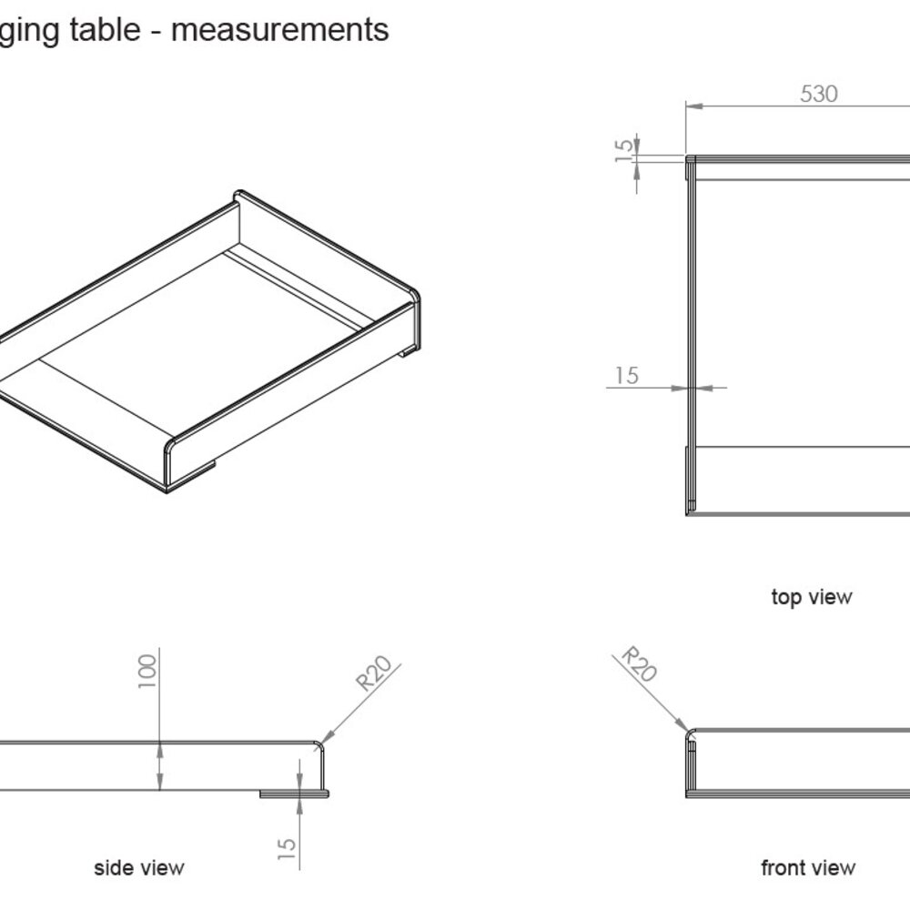 Kiddy 2-delige kamer (babybed+commode+opzetstuk) + GRATIS speelgoedkoffer