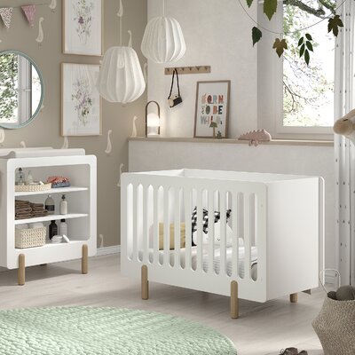 Smile 2-delige kamer (babybed+commode) + GRATIS speelgoedkoffer