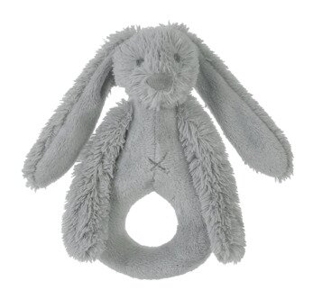 Rabbit Richie Rattle - 18 cm Grey