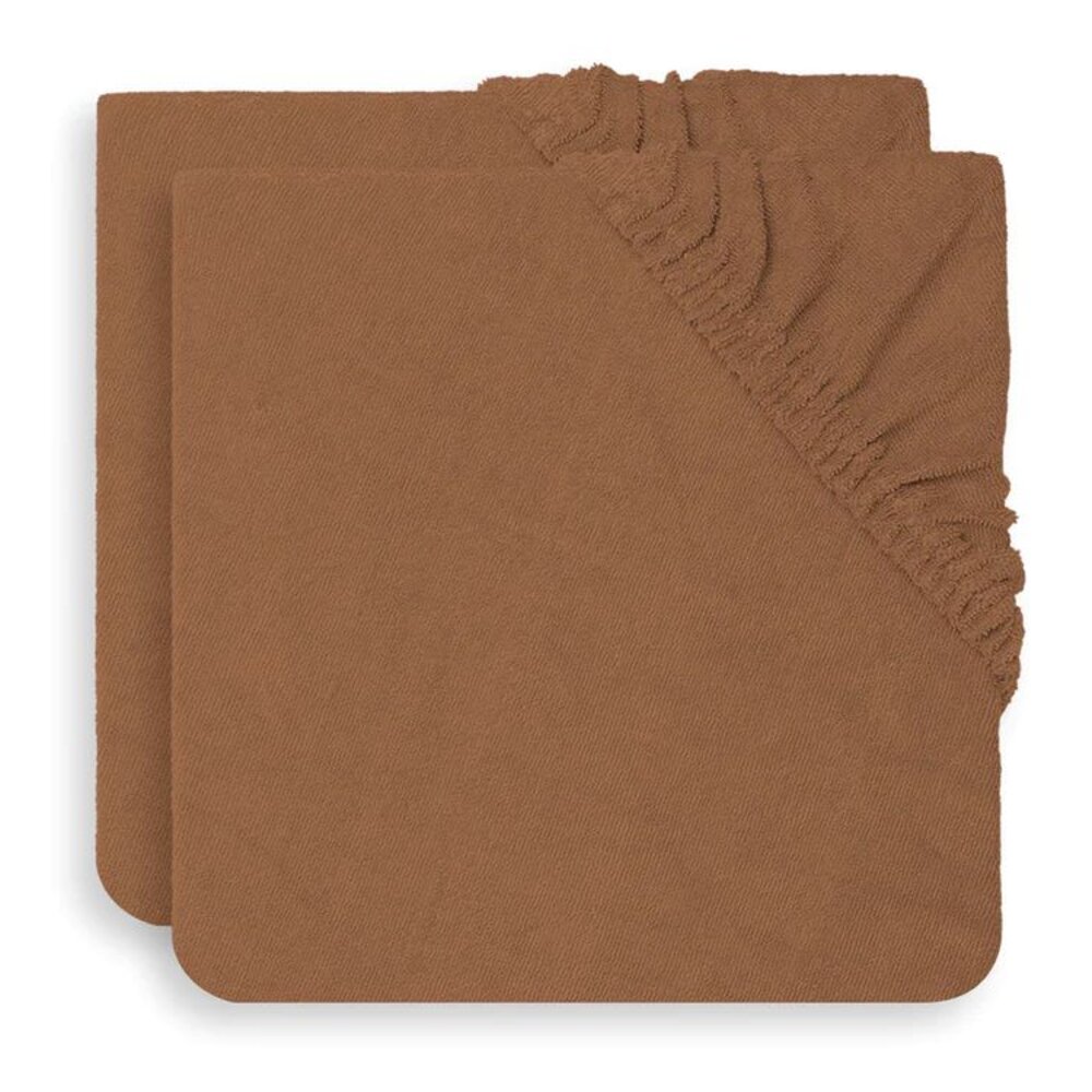 Aankleedkussenhoes badstof 50x70cm (2pack) Caramel