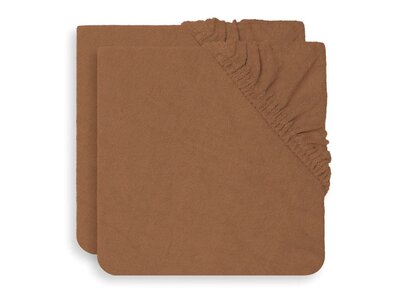 Aankleedkussenhoes badstof 50x70cm (2pack) Caramel