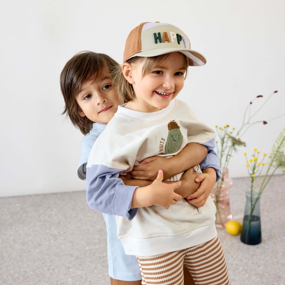 Kids Base Cap Happy light khaki/caramel