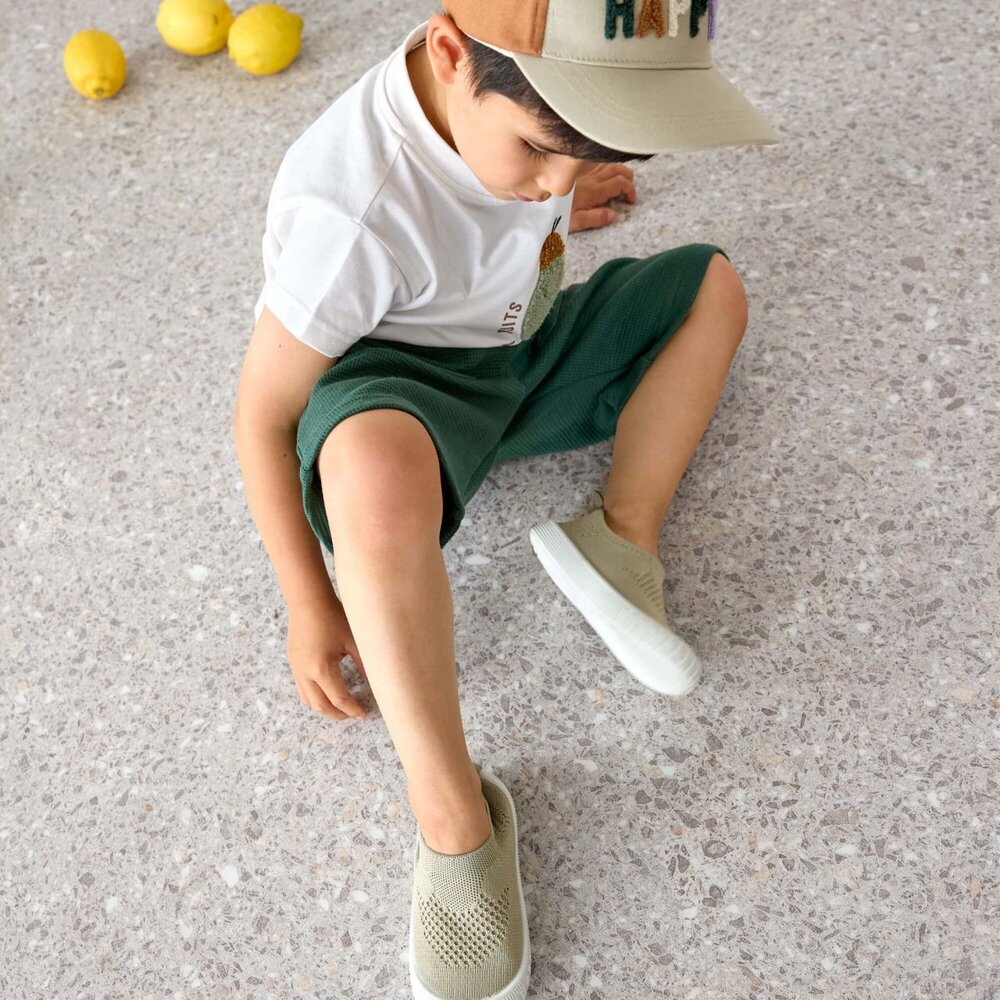 Kids Base Cap Happy light khaki/caramel