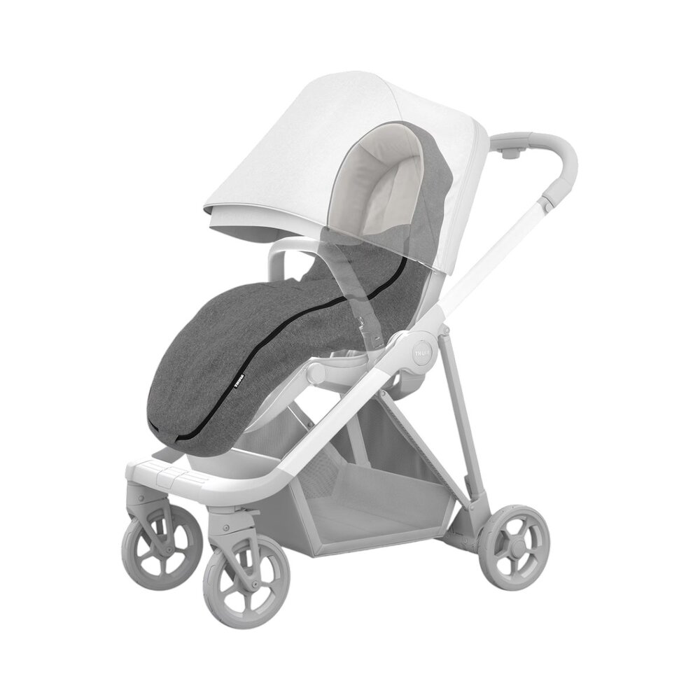 Voetenzak kinderwagen Grey melange