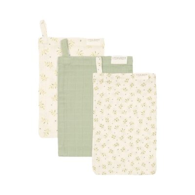 Washandjes set hydrofiel Blueberry Leave