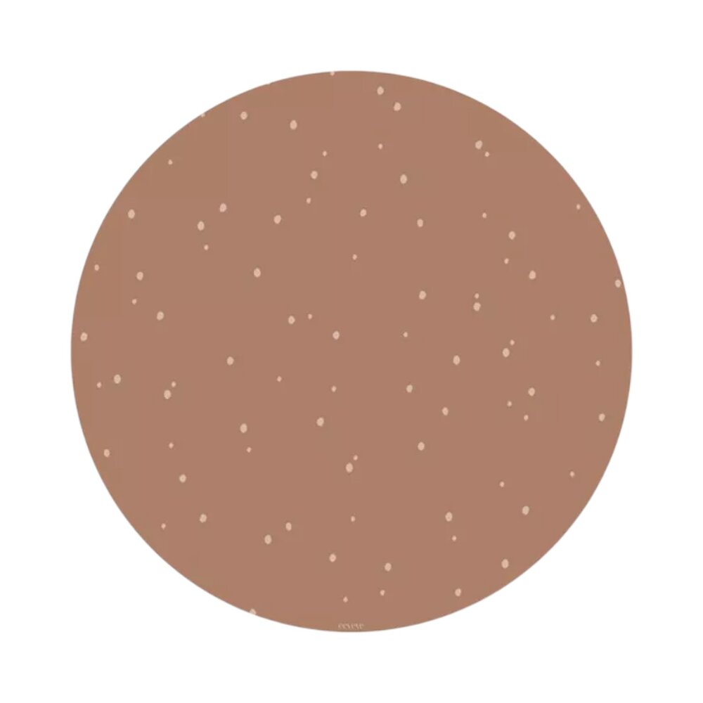 Ronde vloermat Dots - Cinnamon