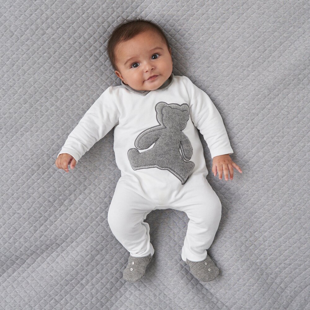 Babypakje XL teddybeer Grey