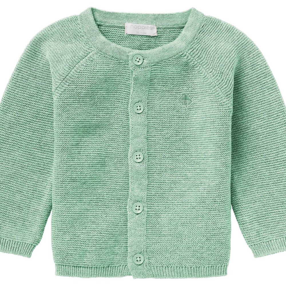 Cardigan knit Naga Grey mint