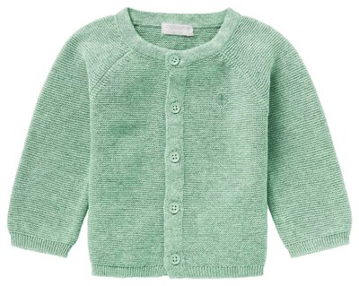 Cardigan knit Naga Grey mint