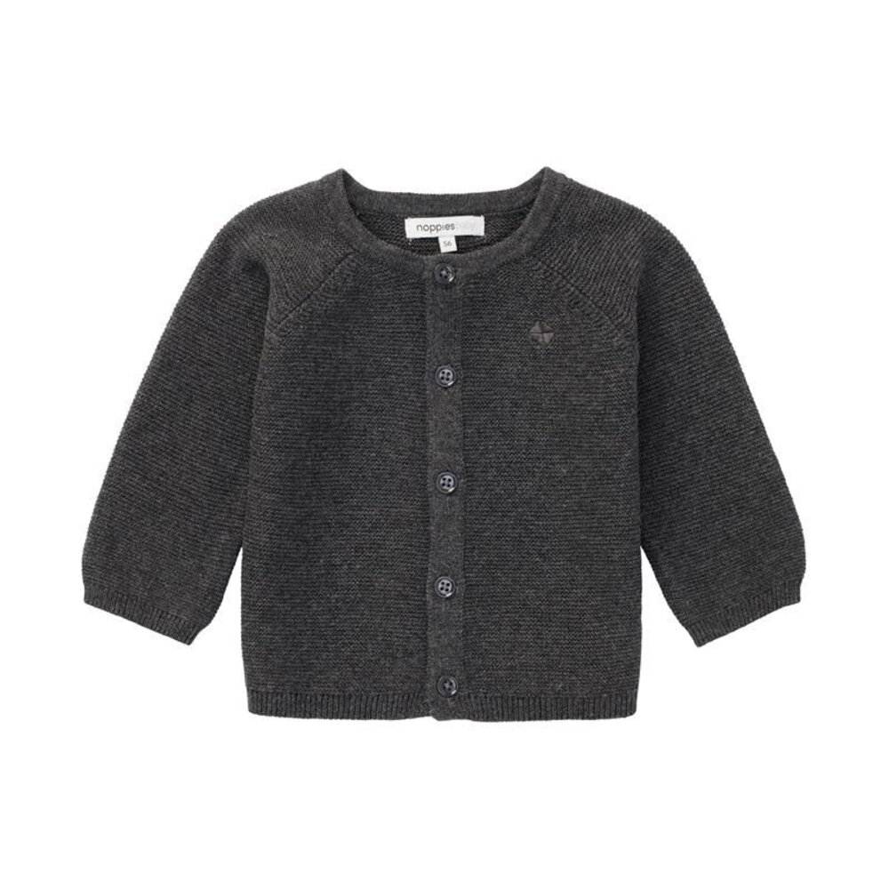 Cardigan knit Naga Dark grey melange