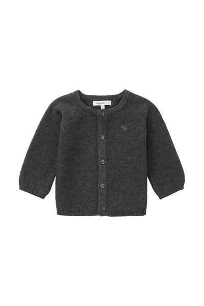 Cardigan knit Naga Dark grey melange