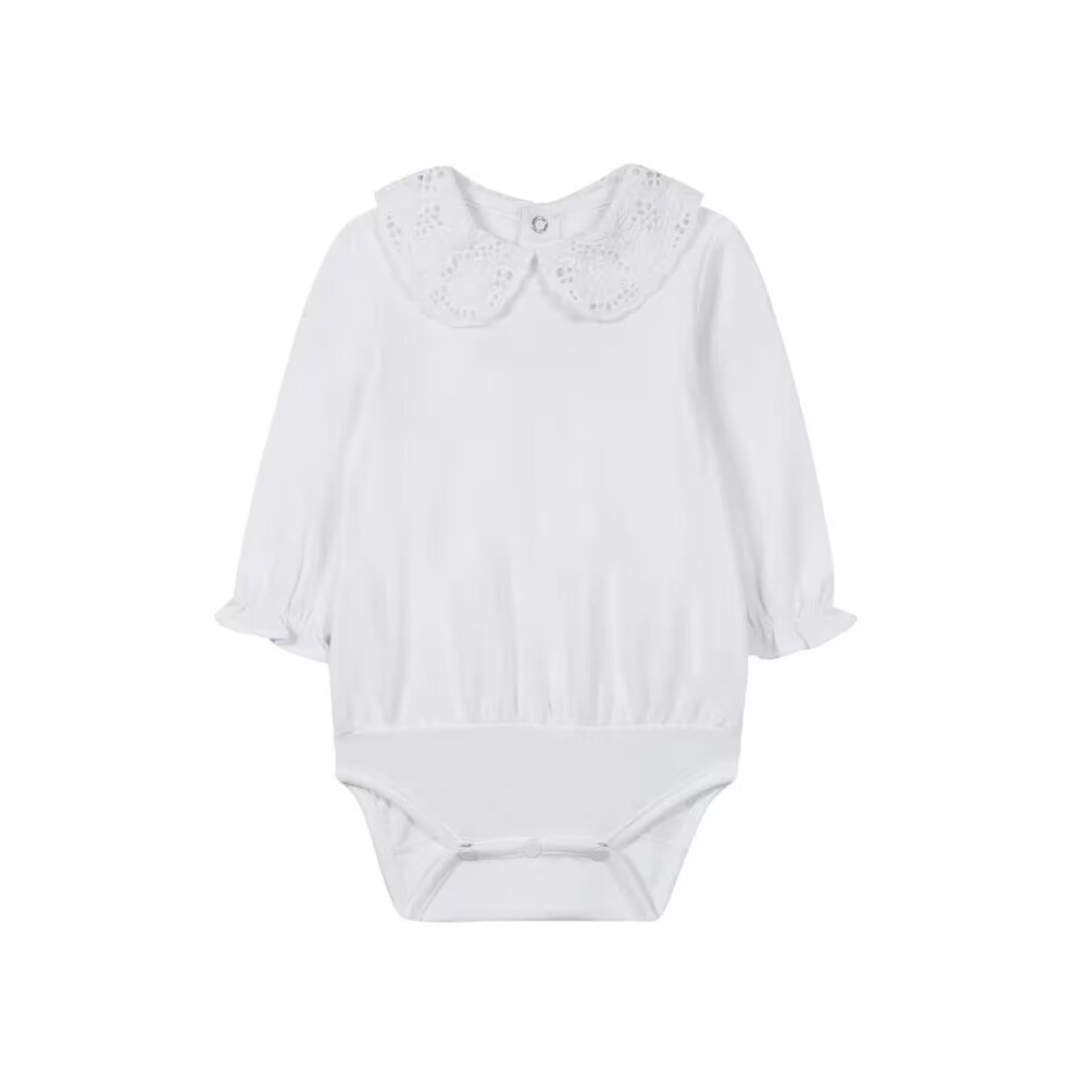 Bodyblouse baby bouquet romantique Nacre