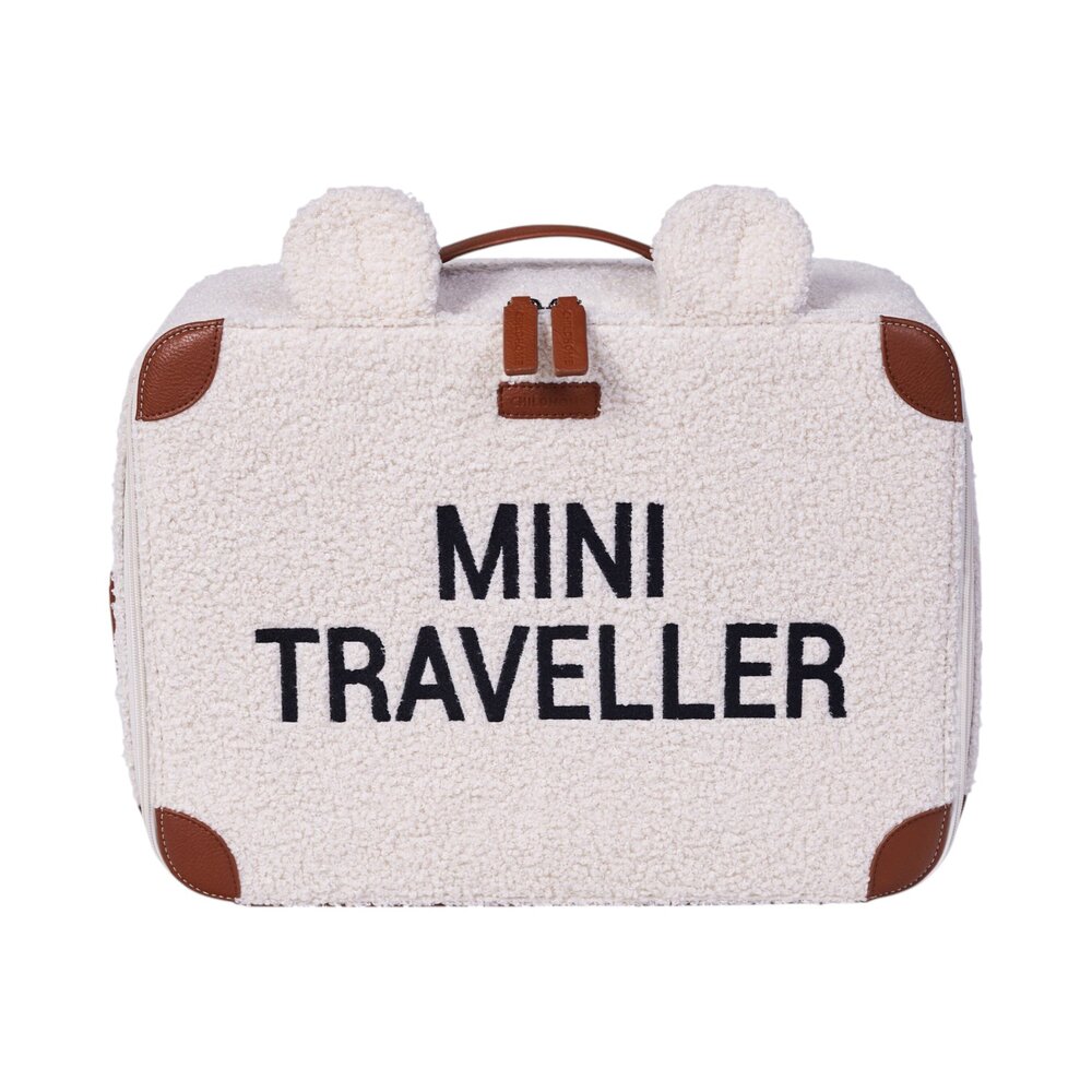 Mini Traveller Kids Suitcase Teddy Offwhite