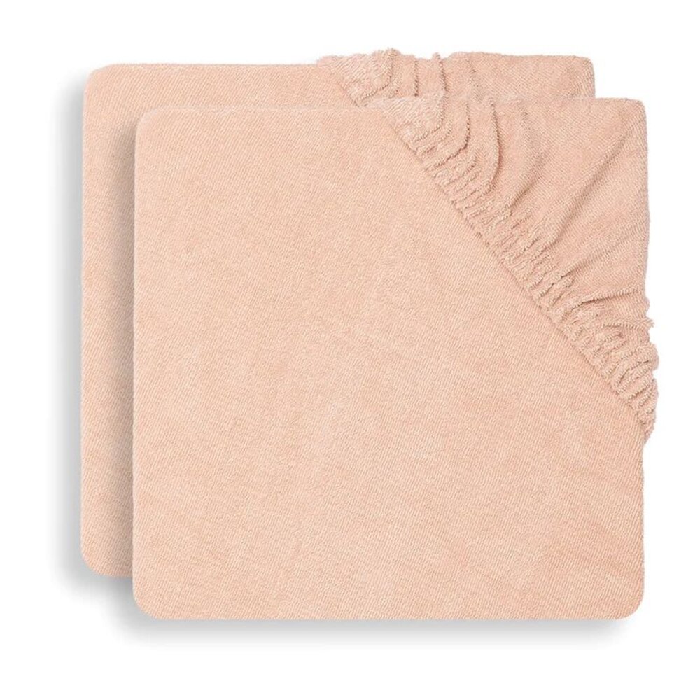 Aankleedkussenhoes badstof 50x70cm (2pack) Pale Pink