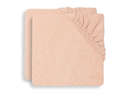 Aankleedkussenhoes badstof 50x70cm (2pack) Pale Pink