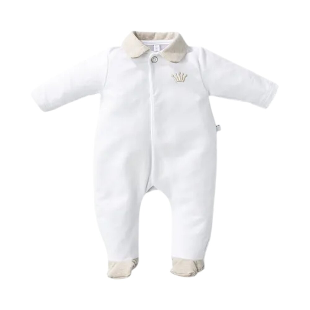 Babypakje teddy bear achterkant Oslo White-beige