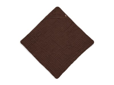 Badcape 75x75cm Wrinkled Cotton Chestnut