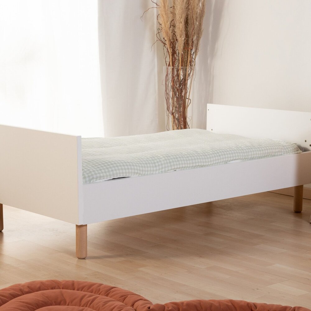 Meegroeibed - 70x140 cm + zijlatten Wonder white