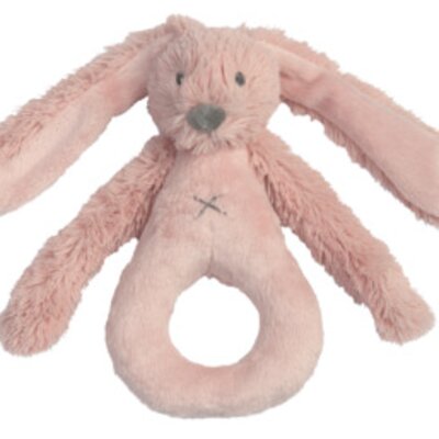 Rabbit Richie Rattle - 18 cm Old Pink