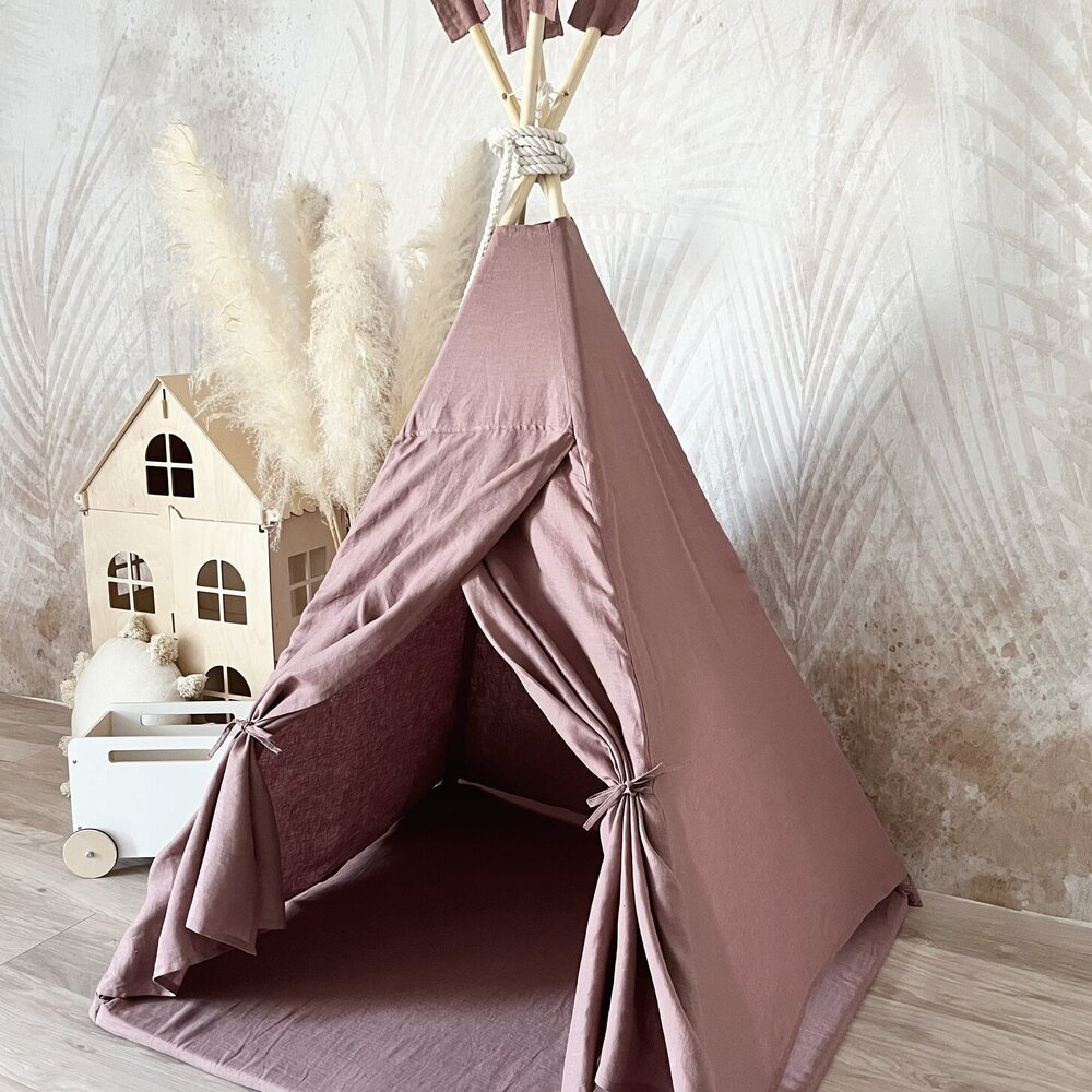 Tipi tent linnen Marsala