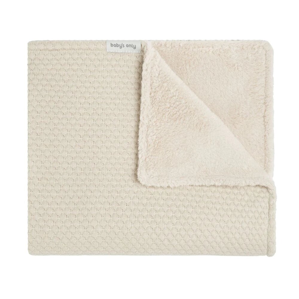 Wiegdeken teddy Sky Warm linen