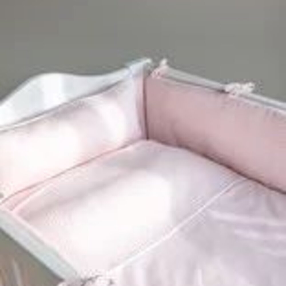 Chevron baby dekbedovertrek & kussensloop (100x140) Light Pink