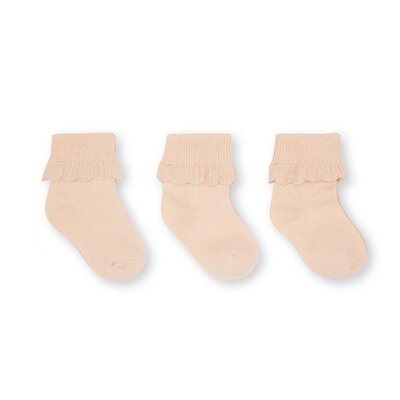 3-pack lace sokken Berry