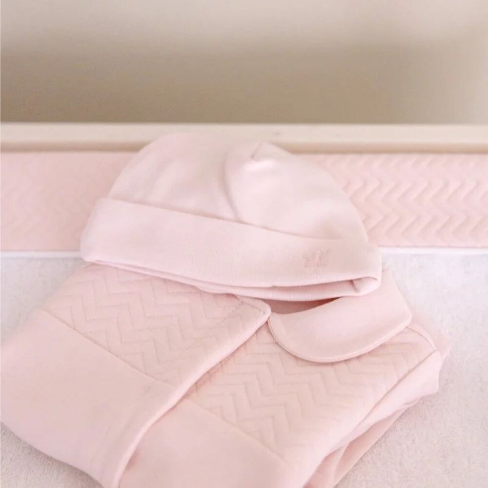 Baby mutsje 1-3 maanden Soft Pink