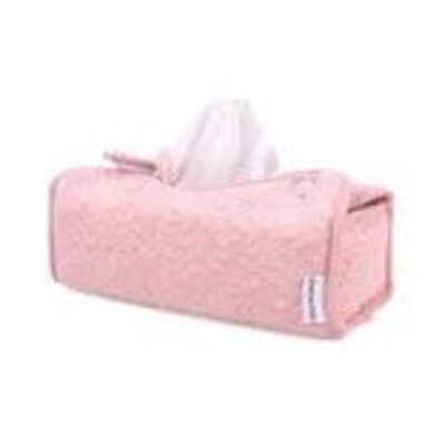 Chevron tissue box hoes Pink Melange