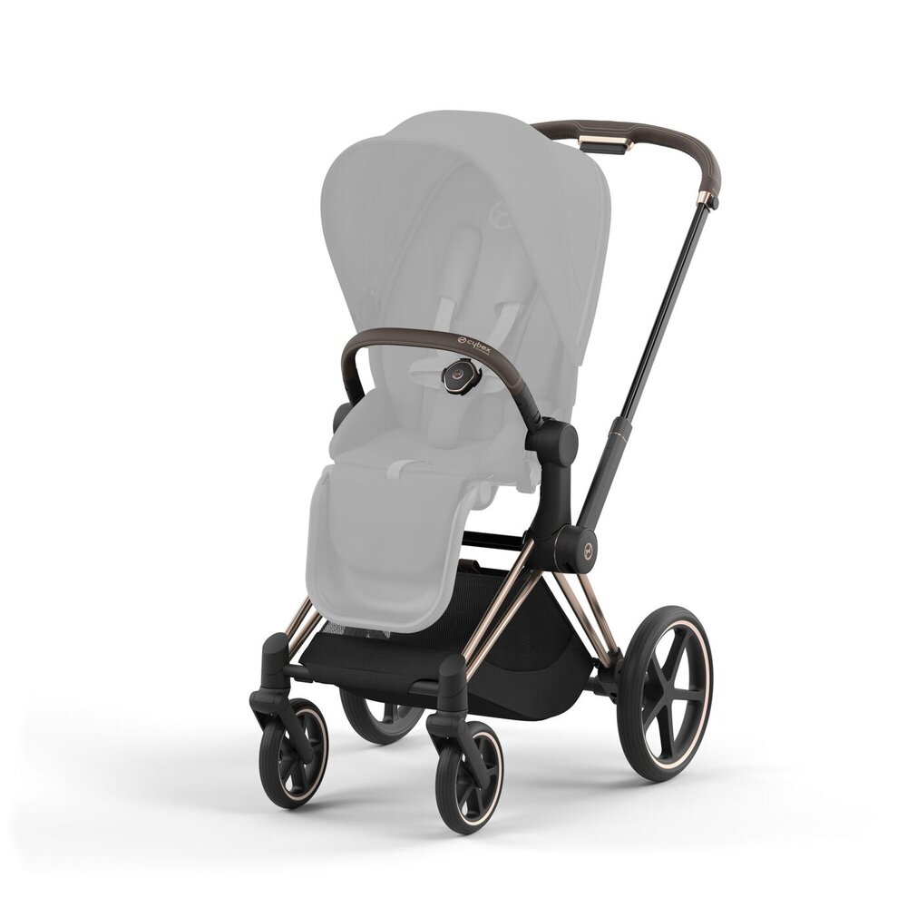 Priam onderstel kinderwagen + frame zitting Rosegold