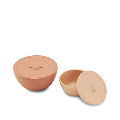 Snackdoosjes (2 pack) Rose sand/brown clay