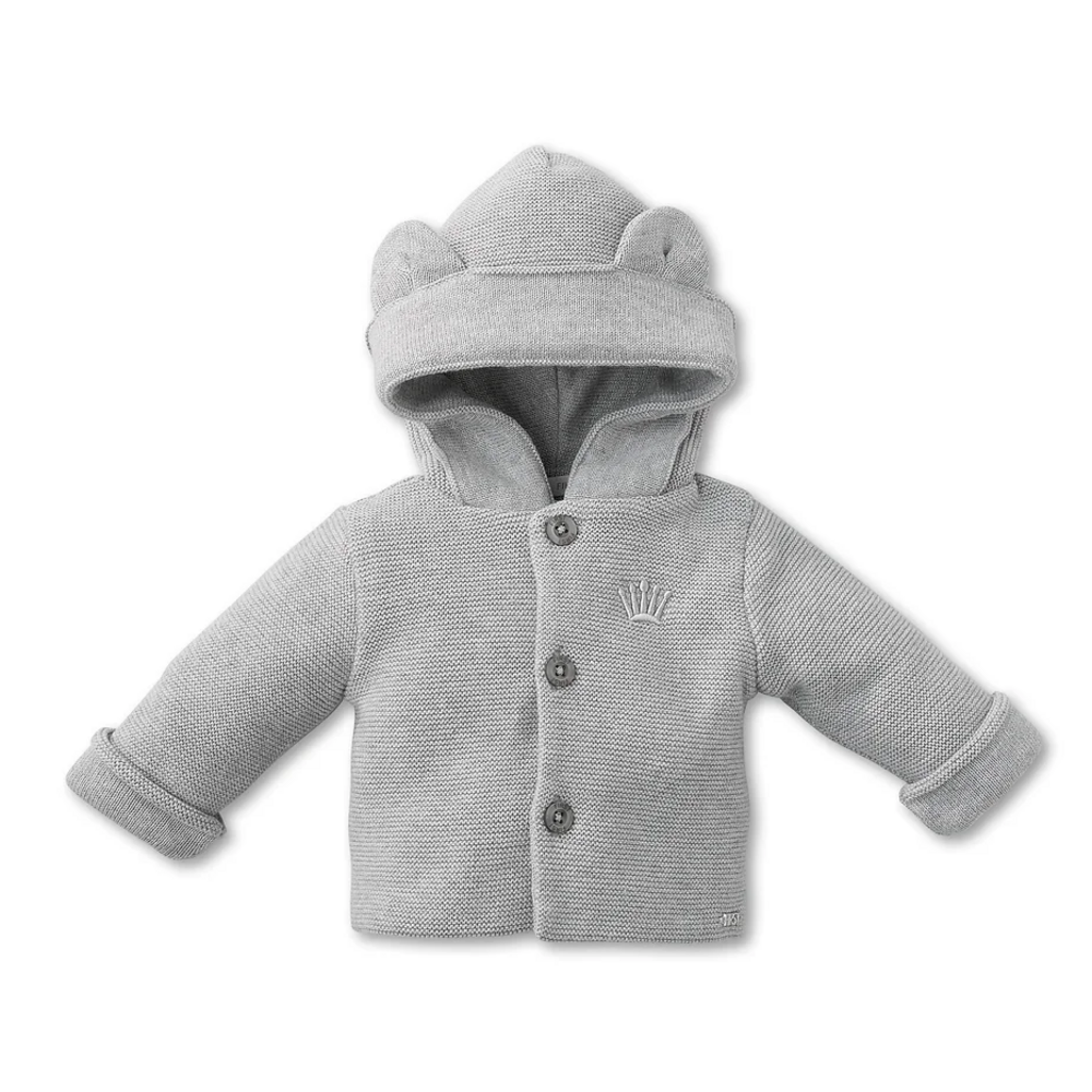 Babyjasje gebreid Grey