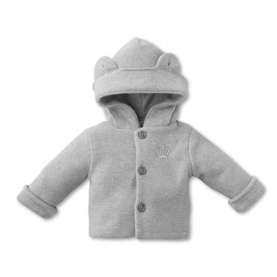 Babyjasje gebreid Grey