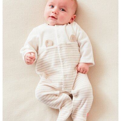 Pyjama beige gestreept Beige