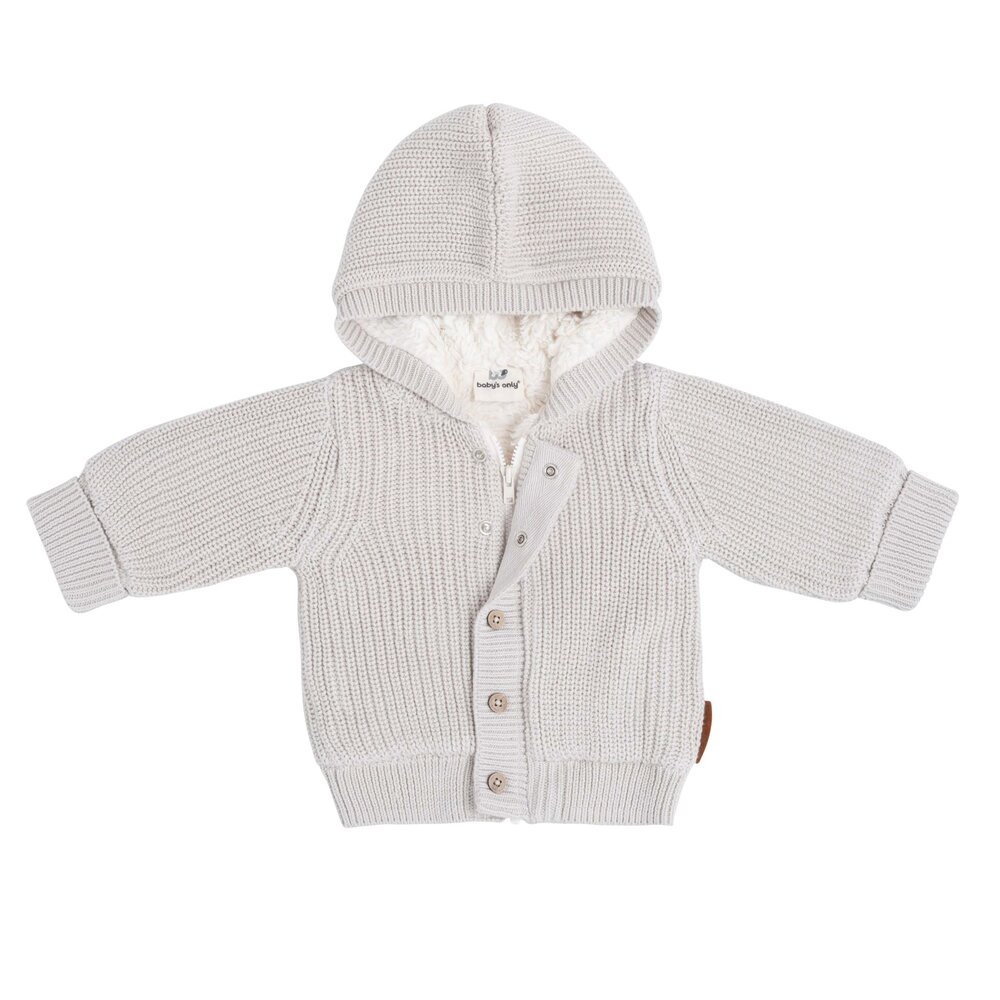 Vestje met capuchon teddy soul Warm linen