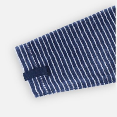 Pyjama in fluweel met vos Donkerblauw