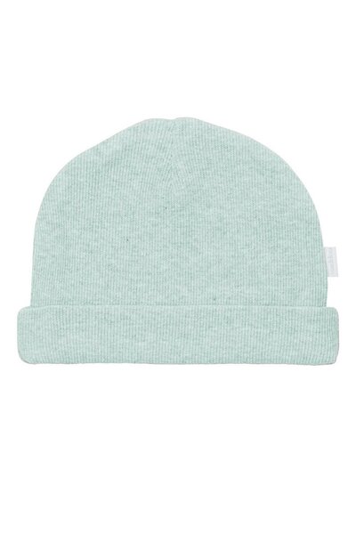 Hat Rib Nevel grey mint melange